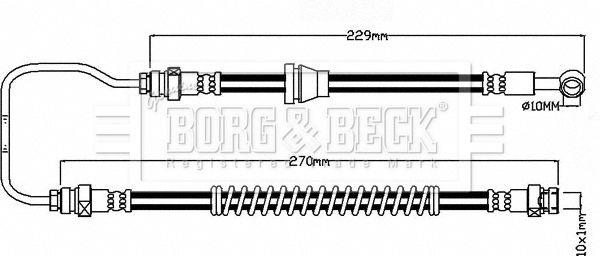 BORG & BECK Тормозной шланг BBH8194